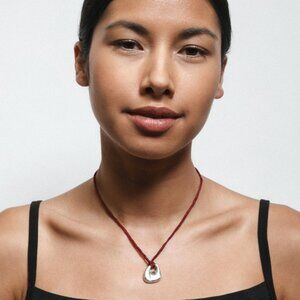 Wolf Circus Organic Sterling Silver Pendant on Silk